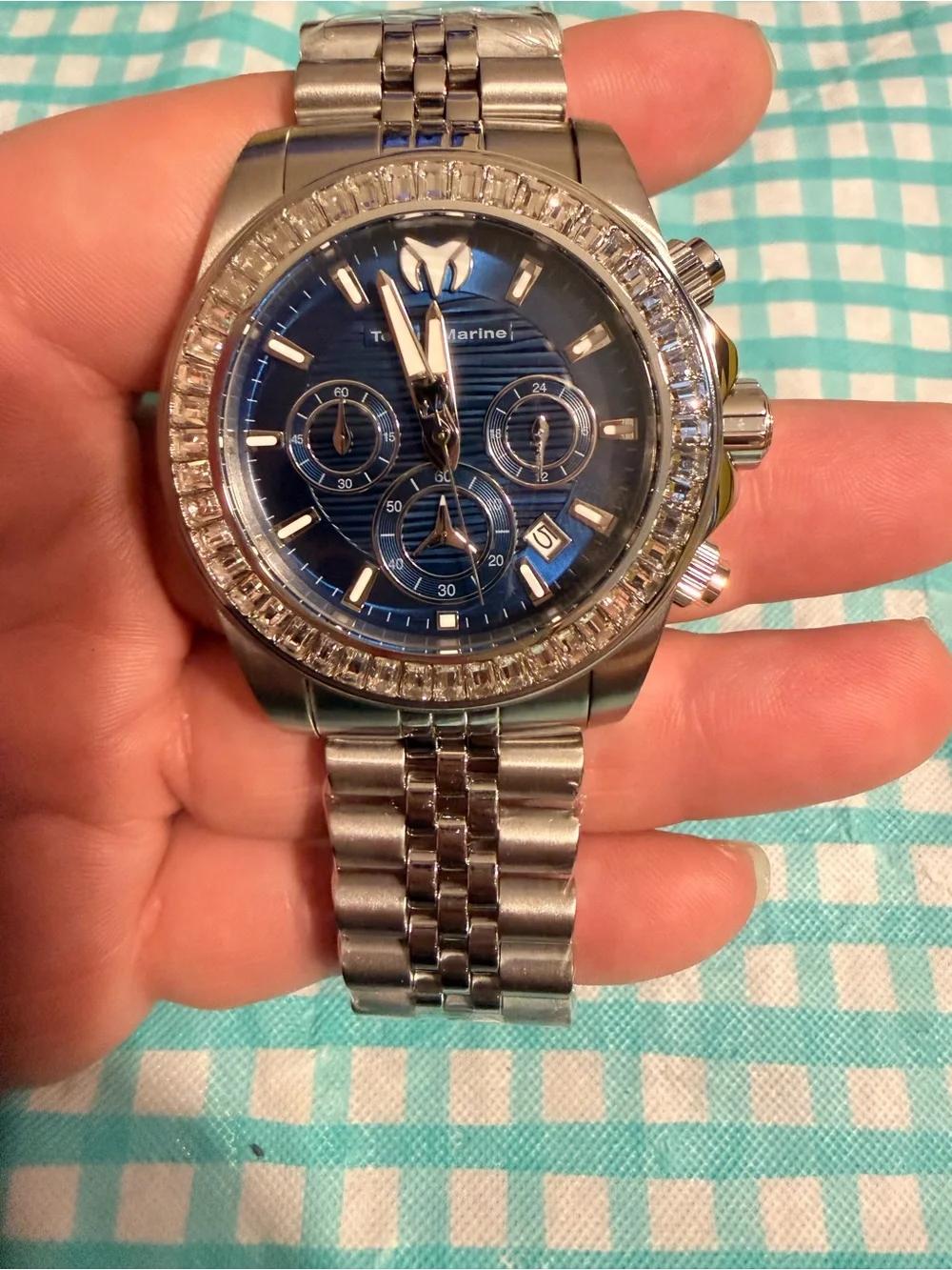 Gorgeous TechnoMarine Manta Ray by Invicta- 42mm, Dark Blue Dial